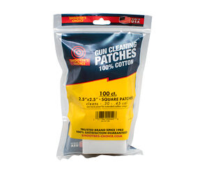 OTIS 2.5" SQ CLEANING PATCHES 100CT