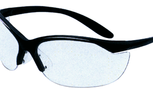 HOWARD LEIGHT VAPOR II GLASSES - BLACK FRAME/CLEAR LENS
