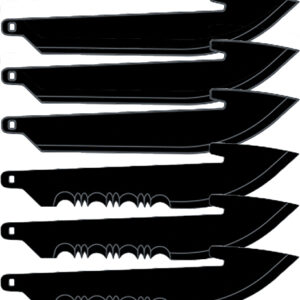 OUTDOOR EDGE 2.5" REPLACEMENT - BLADES 6-PACK DROP PNT COMBO