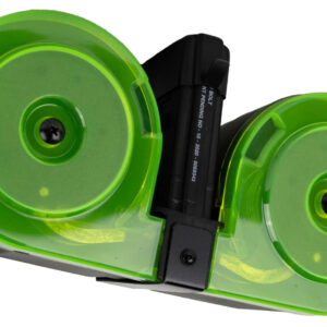 RWB DRUM AR-15 5.56 BLK NEON GREEN 100RD