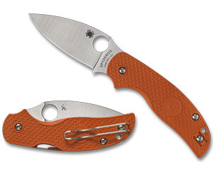 SPYDERCO SAGE 5 BRNT LTWT 3" ORG