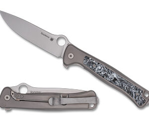 SPYDERCO SLYM STONEWASH TI 3.42" GRY