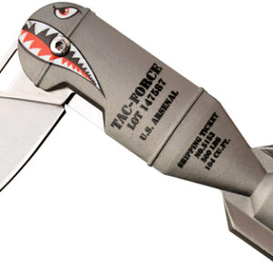 MC TAC-FORCE 2.25" DROP POINT - FOLDER GREY SHARK BOMB/SS