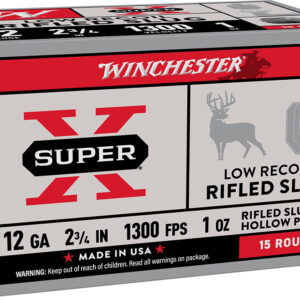 WIN SUPER-X RIFLED SLUG 12GA 2.75 1OZ LR 15/10