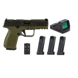 Rost Martin RM1C Handgun Bundle 9mm Luger 10rd (4) Magazines 4" Barrel OD Green Viridian Red Dot Pistol Case