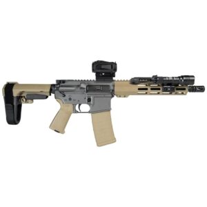 Shark Coast Tumbleweed AR Pistol Bundle 5.56mm 30rd Magazine 10.5'' Threaded Barrel Vortex Sparc Red Dot Streamlight ProTac SBA3 Brace