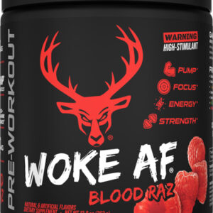 BUCKED UP PRE-WORKOUT WOKE AF - BLOOD RAZ 30 SERVINGS