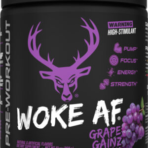 BUCKED UP PRE-WORKOUT WOKE AF - GRAPE GAINZ 30 SERVINGS