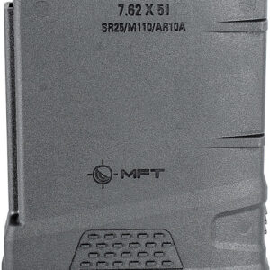 MFT MAGAZINE AR10/SR25 7.62X51 - 308 WIN 10RD BLACK POLYMER
