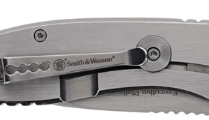 S&W KNIFE EXECUTIVE PLATINUM - 3" SS/SS DROP POINT W/PKT CLIP