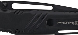 S&W KNIFE EXTREME OPS 3" TANTO - W/GLASS BREAKER BLACK/BLACK