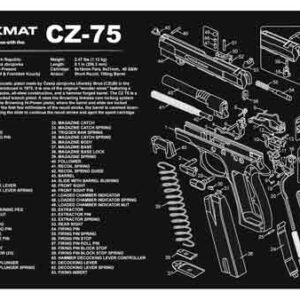 TEKMAT ARMORERS BENCH MAT - 11"x17" CZ-75 PISTOL