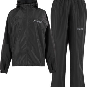 FROGG TOGGS WOMEN'S VAPOR RAIN - SUIT BLACK LG/XL