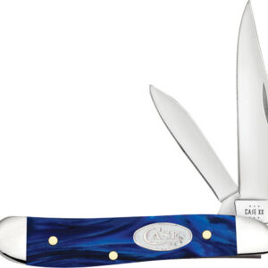 CASE KNIVES BLUE PEARL - KIRINITE SMOOTH PEANUT