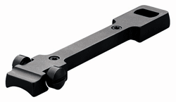 Metal adjustable clamp/guide bar with knurled screws and small wheels at one end, used to hold parts in place in machining setups.