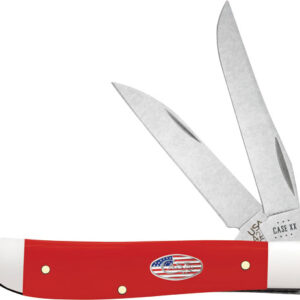 CASE KNIVES AMERICAN WORKMAN - RED SNYTHETIC MINI TRAPPER
