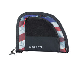 Small zippered case with an American flag pattern and an Allen logo on the front.