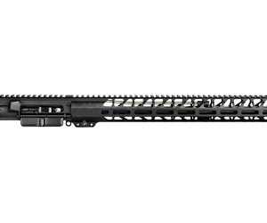 AR-15 style upper receiver with full-length Picatinny rail and ventilated handguard.