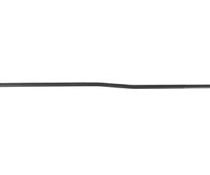 Long, slender black rod with a slight bend in the center on a white background.