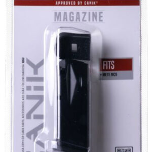 Canik Magazine packaged in blister card, black handgun magazine inside with 'CANiK Superior Firearms' branding on the card.