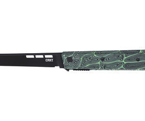 CRKT ZEPHYR 3.22" PLAIN EDGE GRN/WHT