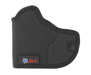 Black Velcro horse leg wrap/protective boot with textured surface and brand label on the side