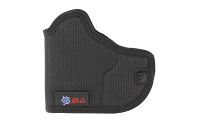 Black Velcro horse leg wrap/protective boot with textured surface and brand label on the side