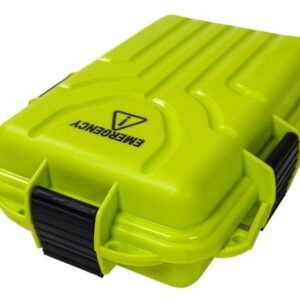 MTM EMERGENCY BOX 1 - 9.8X6.8X3.0 YELLOW GREEN