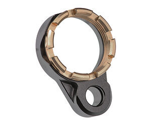 Circular copper-contact ring with segmented brushes mounted on a black mounting bracket.