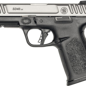 S&W SD40 2.0 40SW 4" FS 10-SH - SILVER SS SLIDE/BLACK POLYMER
