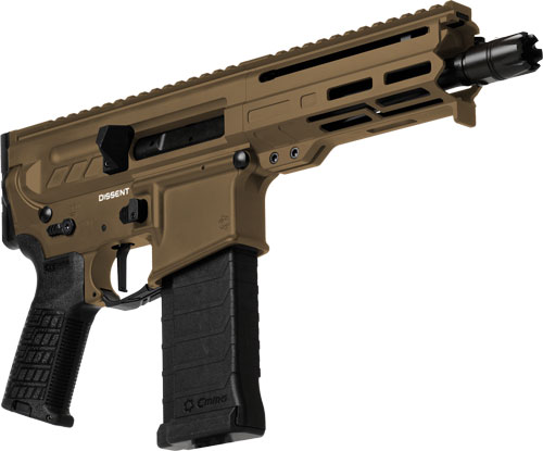 CMMG PISTOL DISSENT MK4 5.7X28 – MM 6.5″ 32RD MIDNIGHT BRONZE - GunHippo