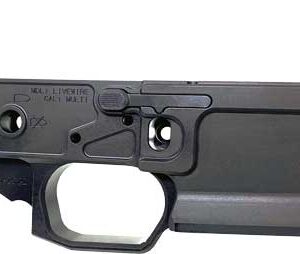 AR-15 style lower receiver with trigger and grip area, shown on a white background