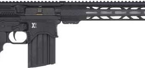 AR-15 style semi-automatic rifle with adjustable stock, pistol grip, and a detachable magazine.