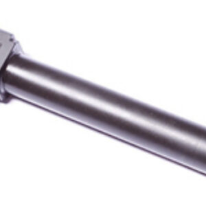 Long metal tool with a rectangular, clamp-like head at one end and a threaded connector at the other.