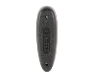 Black oval plastic gadget with 'KICK-EZ' embossed along its length and two small holes at each end.