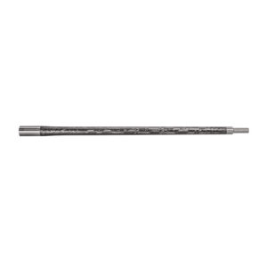Long, slim pen with a textured dark body and silver ends, laid horizontally