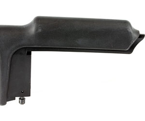 Black curved mounting arm or bracket with a mounting bolt at the base; a compact support accessory likely for attachment or securing to a device.