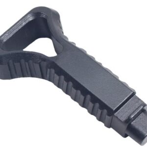 Black plastic hand tool with a ridged grip and a square drive tip at the end.
