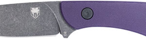 COBRATEC D2 SKINNER 3.75" FULL - TANG PURPLE G10 W/KYDEX SHEATH