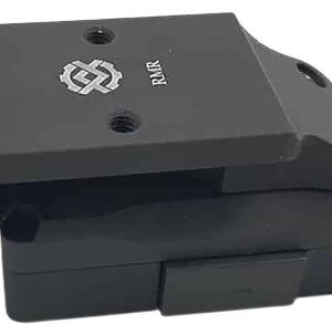 Black quick-release rail mount with a lever and two mounting screws, labeled RMR on top.