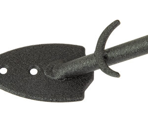 SKULL HOOKER FLUSH WALL MOUNT BLK