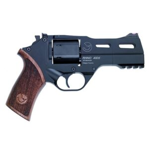 Chiappa 40DS Rhino Handgun .357 Mag 6rd Capacity 4" Barrel Black with Wood Grip and 3 Moon Clips