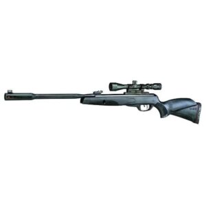 Long-barreled hunting rifle with a mounted scope and ergonomic stock, shown horizontally on a white background. It resembles a precision bolt-action rifle.
