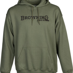 BROWNING HOODIE BRANDED BUCK - MARK GREEN XLARGE