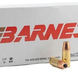 BARNES 9MM 115GR JHP - 50RD 10BX/CS