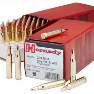HORNADY 223 REM 55GR FMJ - 50RD 10BX/CS