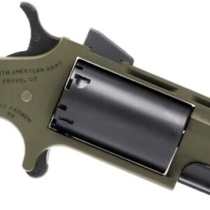 NAA HUNTSMAN MINI-REVOLVR - 22LR/22WMR 2" FIXED OD GRN