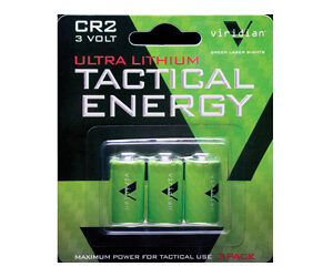 VIRIDIAN CR2 LITH BATTERY 3-PK