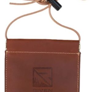 RIVEN LEATHER DIAPHRAGM CALL - POUCH WITH LANYARD