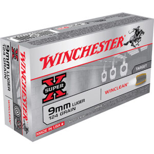 WIN WINCLEAN 9MM 124GR BRASS ENCLOSED 50/10